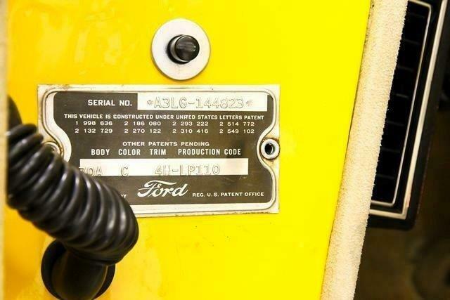 1953 Yellow Ford Fairlane Sedan