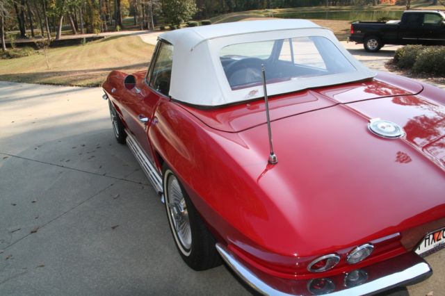 1964 Red Chevrolet Corvette Convertible