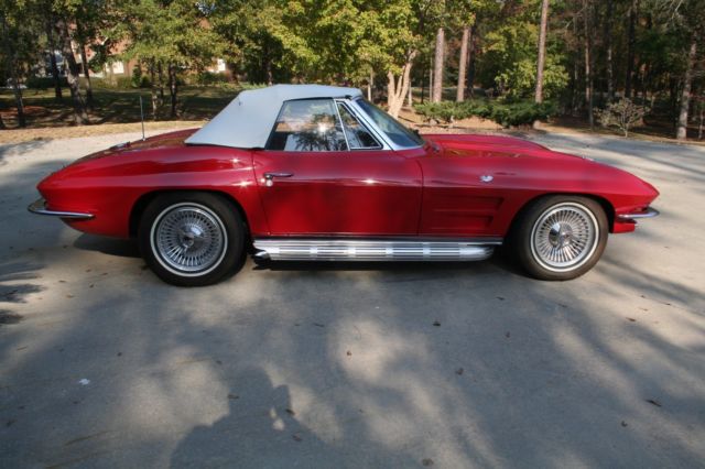 1964 Red Chevrolet Corvette Convertible