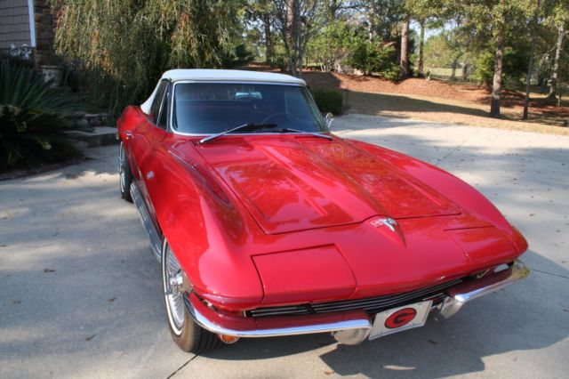 1964 Red Chevrolet Corvette Convertible