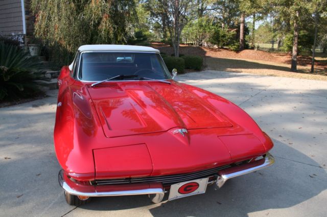 1964 Red Chevrolet Corvette Convertible
