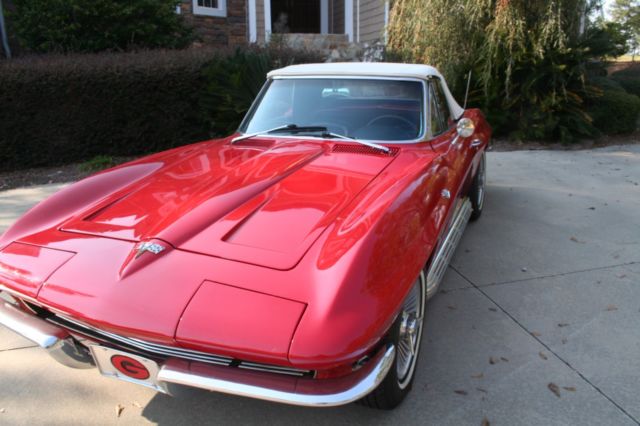 1964 Red Chevrolet Corvette Convertible
