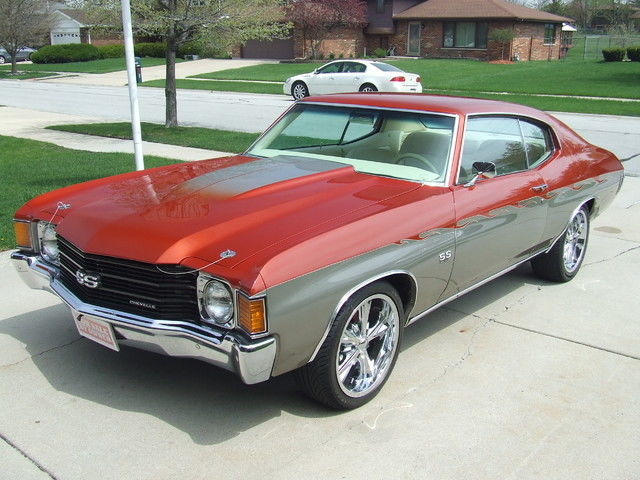 1972 Orange Chevrolet Chevelle Coupe