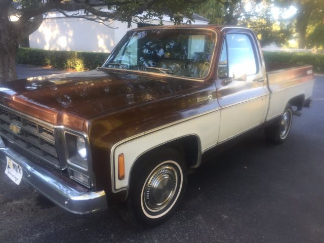 1979 BROWN AND WHITE Chevrolet C-10 PICK UP