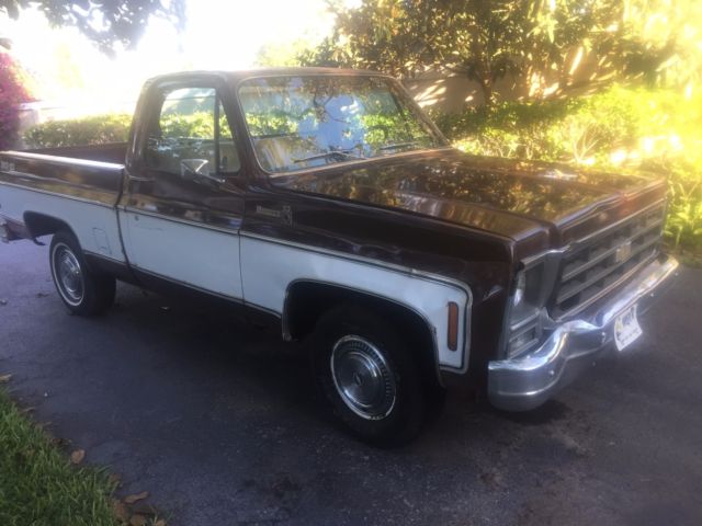 1979 BROWN AND WHITE Chevrolet C-10 PICK UP