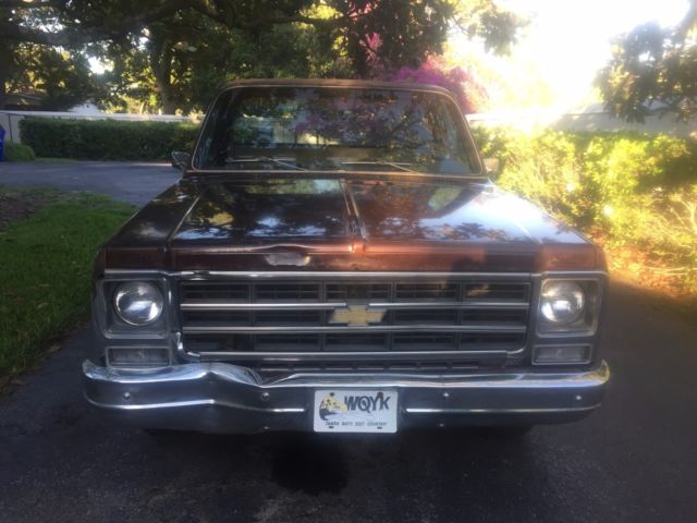 1979 BROWN AND WHITE Chevrolet C-10 PICK UP