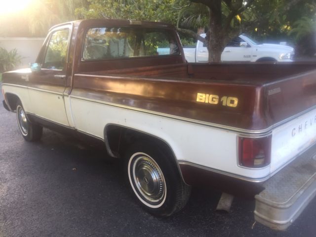 1979 BROWN AND WHITE Chevrolet C-10 PICK UP