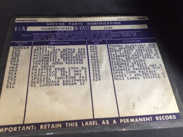 1979 BROWN AND WHITE Chevrolet C-10 PICK UP