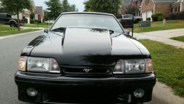 1988 Black Ford Mustang Hatchback