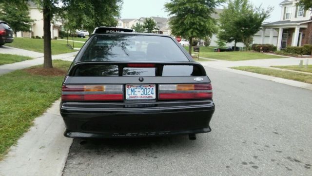 1988 Black Ford Mustang Hatchback