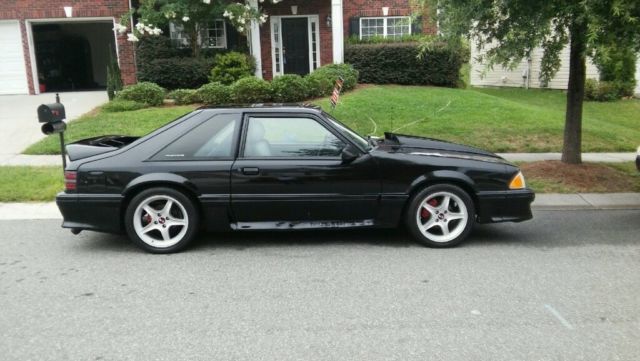 1988 Black Ford Mustang Hatchback