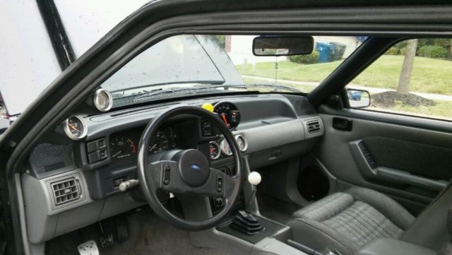 1988 Black Ford Mustang Hatchback