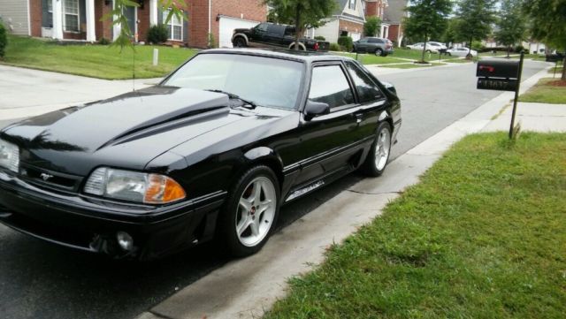 1988 Black Ford Mustang Hatchback