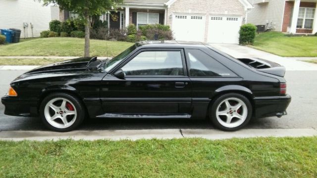 1988 Black Ford Mustang Hatchback