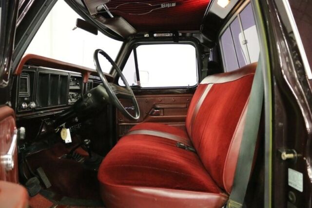 1976 Burgundy Ford F-150 Pickup Truck