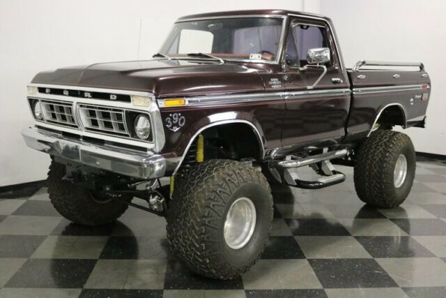 1976 Burgundy Ford F-150 Pickup Truck