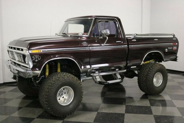 1976 Burgundy Ford F-150 Pickup Truck