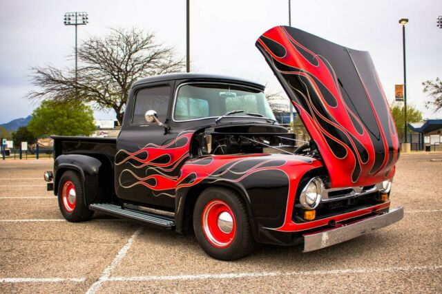 1956 Black Ford F-100 Single Cab