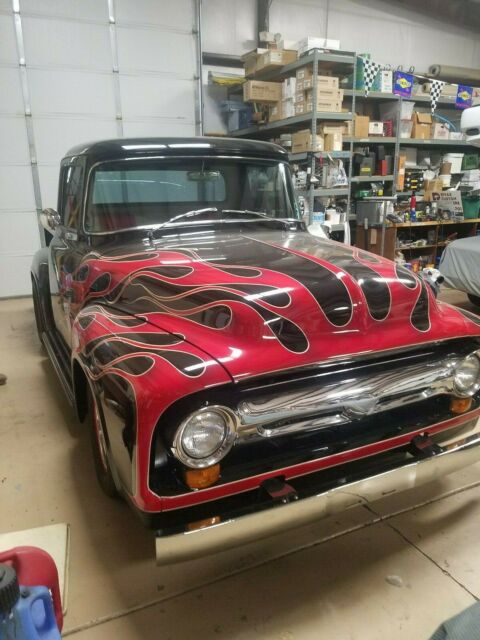 1956 Black Ford F-100 Single Cab