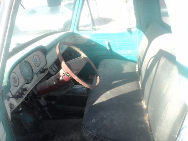 1962 Turquoise Ford F-100 Uni-body