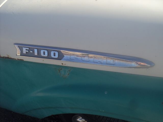 1962 Turquoise Ford F-100 Uni-body
