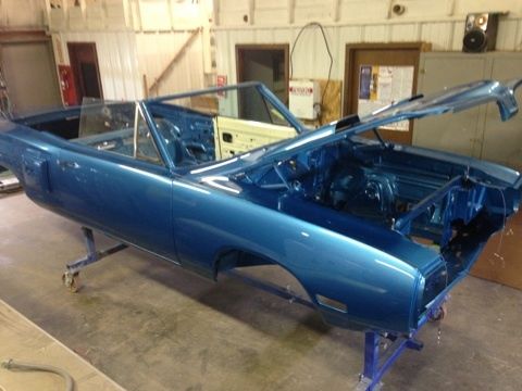 1970 Blue Dodge Coronet Convertible