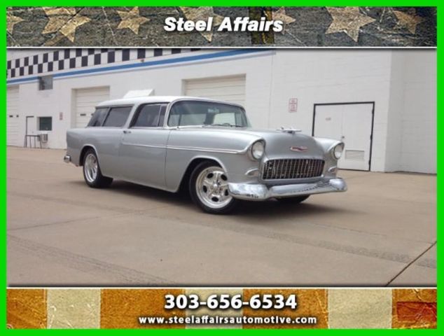 1955 Silver Chevrolet Nomad Wagon