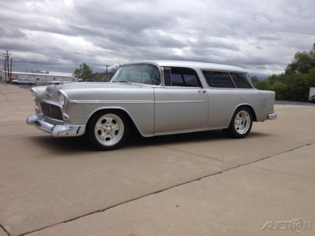 1955 Silver Chevrolet Nomad Wagon