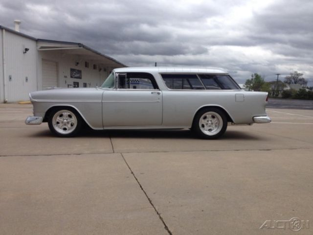 1955 Silver Chevrolet Nomad Wagon