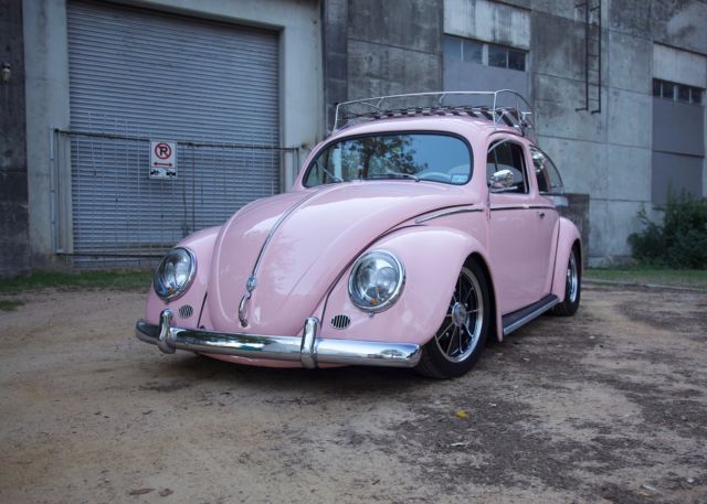 1957 pink Volkswagen Beetle - Classic