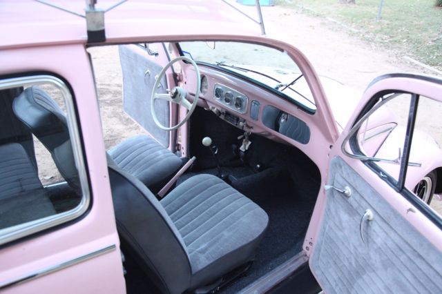 1957 pink Volkswagen Beetle - Classic
