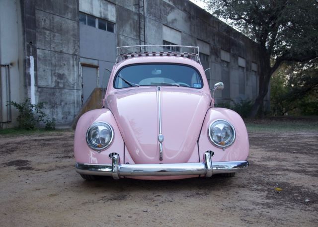 1957 pink Volkswagen Beetle - Classic