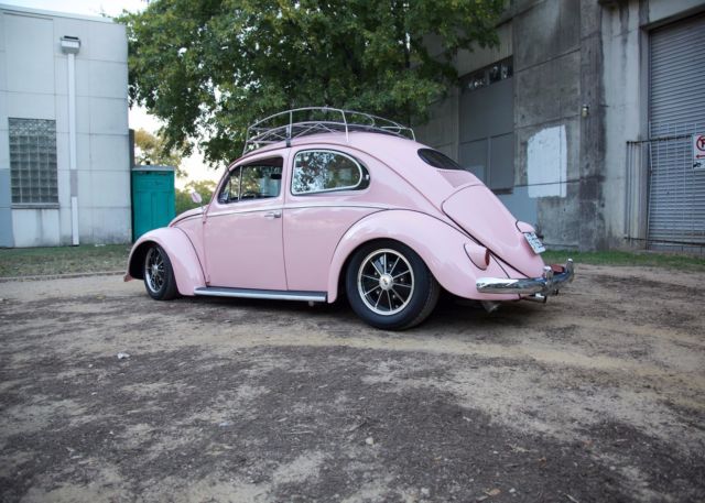 1957 pink Volkswagen Beetle - Classic