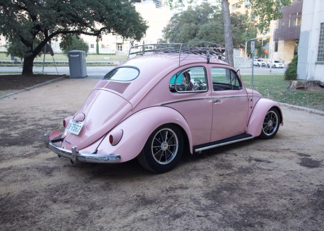1957 pink Volkswagen Beetle - Classic