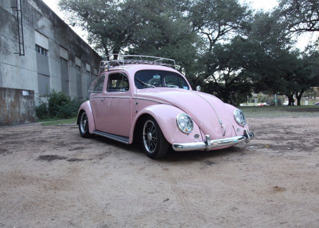 1957 pink Volkswagen Beetle - Classic