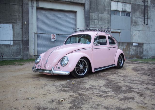 1957 pink Volkswagen Beetle - Classic