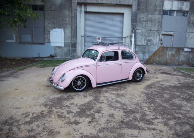 1957 pink Volkswagen Beetle - Classic
