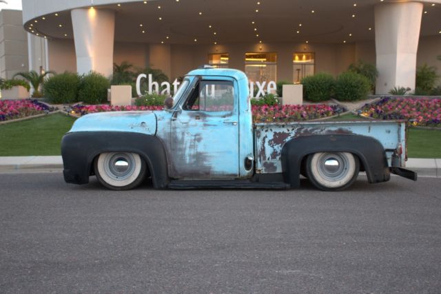 1955 Blue Ford F-100