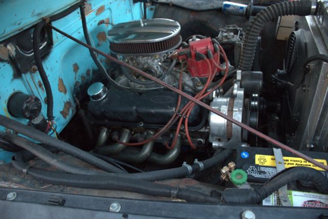 1955 Blue Ford F-100