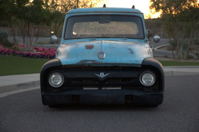 1955 Blue Ford F-100