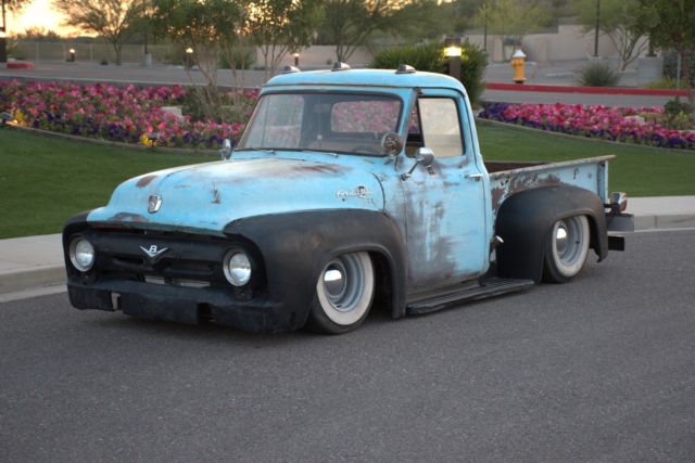 1955 Blue Ford F-100