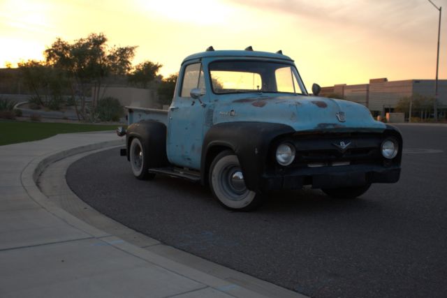 1955 Blue Ford F-100