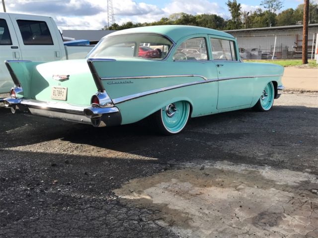 1957 Green Chevrolet Bel Air/150/210 Coupe