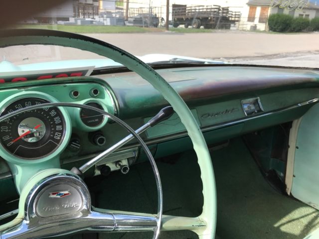 1957 Green Chevrolet Bel Air/150/210 Coupe