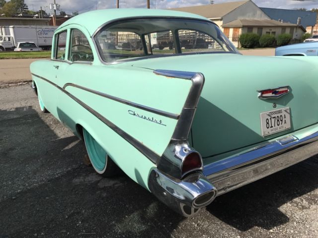 1957 Green Chevrolet Bel Air/150/210 Coupe