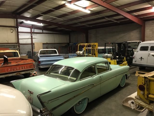 1957 Green Chevrolet Bel Air/150/210 Coupe