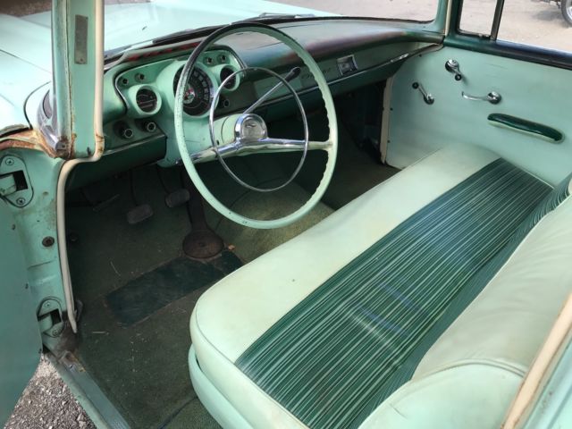 1957 Green Chevrolet Bel Air/150/210 Coupe
