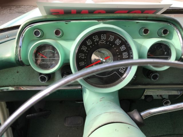 1957 Green Chevrolet Bel Air/150/210 Coupe