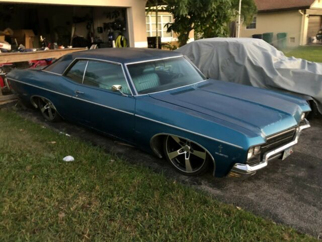 1970 Blue Chevrolet Impala Coupe