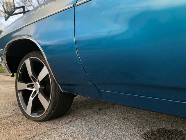 1970 Blue Chevrolet Impala Coupe